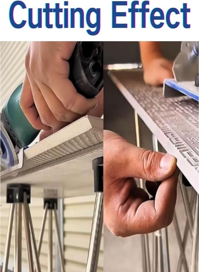 CATSON أداة كاتسون لشطف حواف البلاط بزاوية 45 درجة، حامل جلاخة زاوية لقطع البلاط بزاوية 45 درجة، قطع بلاط السيراميك والحجر والرخام والجرانيت والخشب، أداة جلاخة من سبائك الألومنيوم، أداة قطع البلاط المشطوف - Image 5